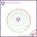 18191 13" Round Gold Rim White Melamine Charger Plate wedding decoration charger plate